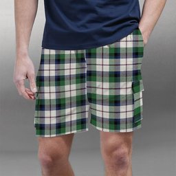ScotsTee Shop Scottish MacNachten Dress Modern Tartan Plaid Cargo Shorts for Men