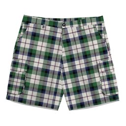 ScotsTee Shop Scottish MacNachten Dress Modern Tartan Plaid Cargo Shorts for Men