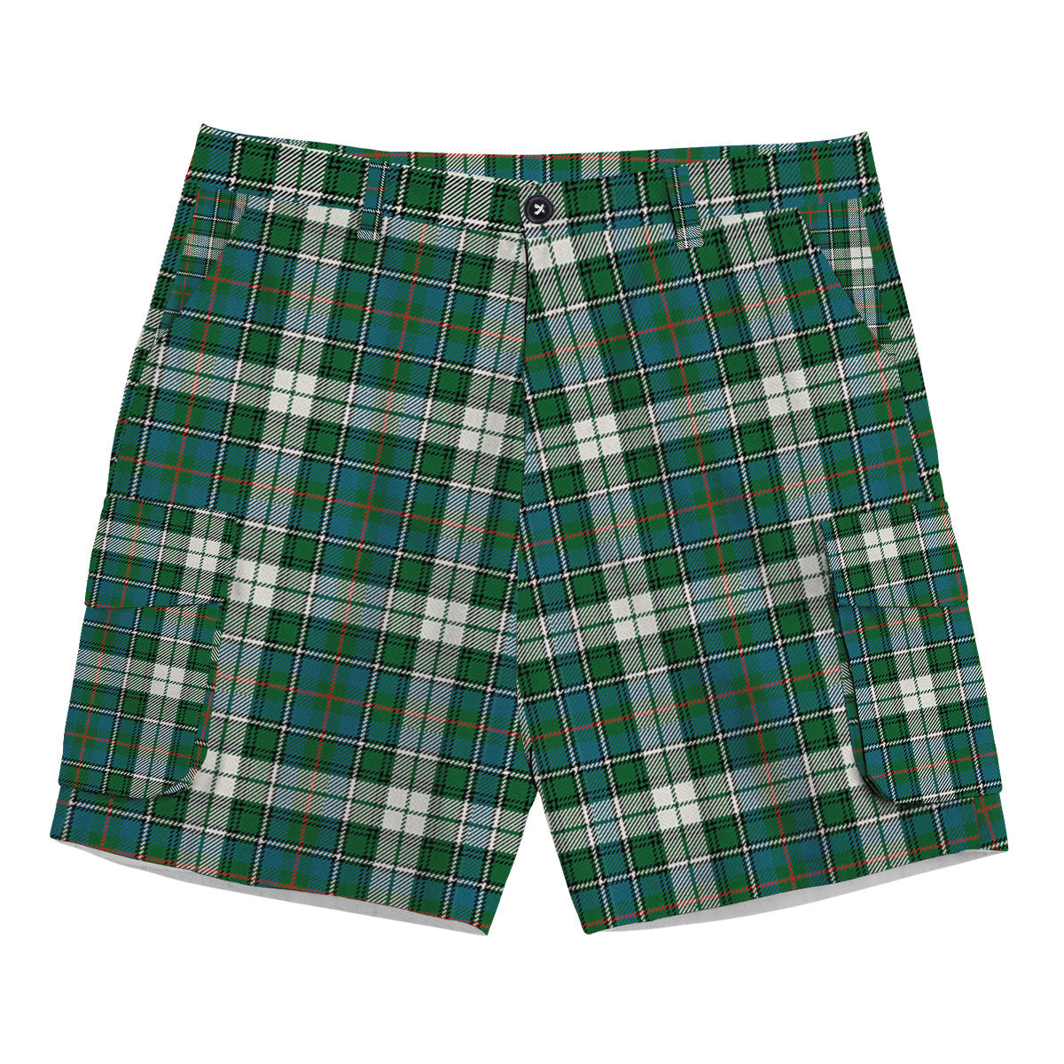 ScotsTee Shop Scottish MacInnes Dress Ancient Tartan Plaid Cargo Shorts for Men