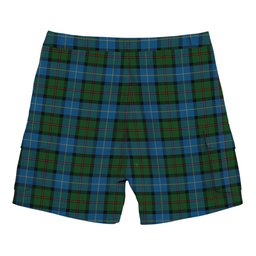 ScotsTee Shop Scottish MacLeod of Assynt Tartan Plaid Cargo Shorts for Men