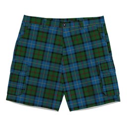 ScotsTee Shop Scottish MacLeod of Assynt Tartan Plaid Cargo Shorts for Men