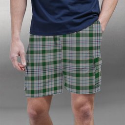 ScotsTee Shop Scottish Milne dress green Tartan Plaid Cargo Shorts for Men