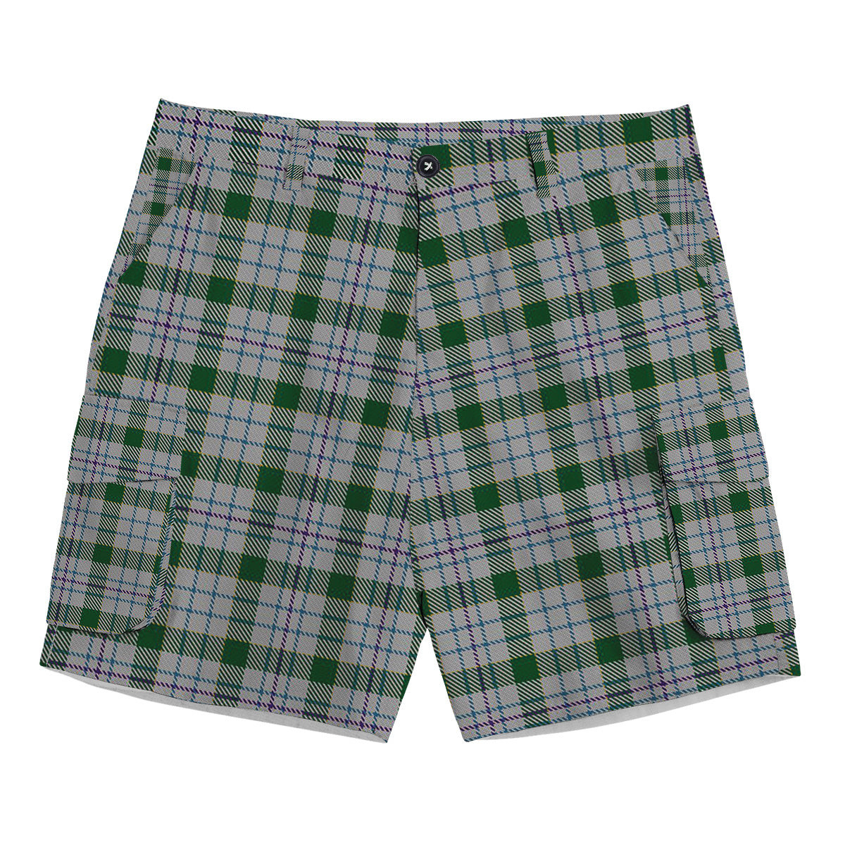 ScotsTee Shop Scottish Milne dress green Tartan Plaid Cargo Shorts for Men