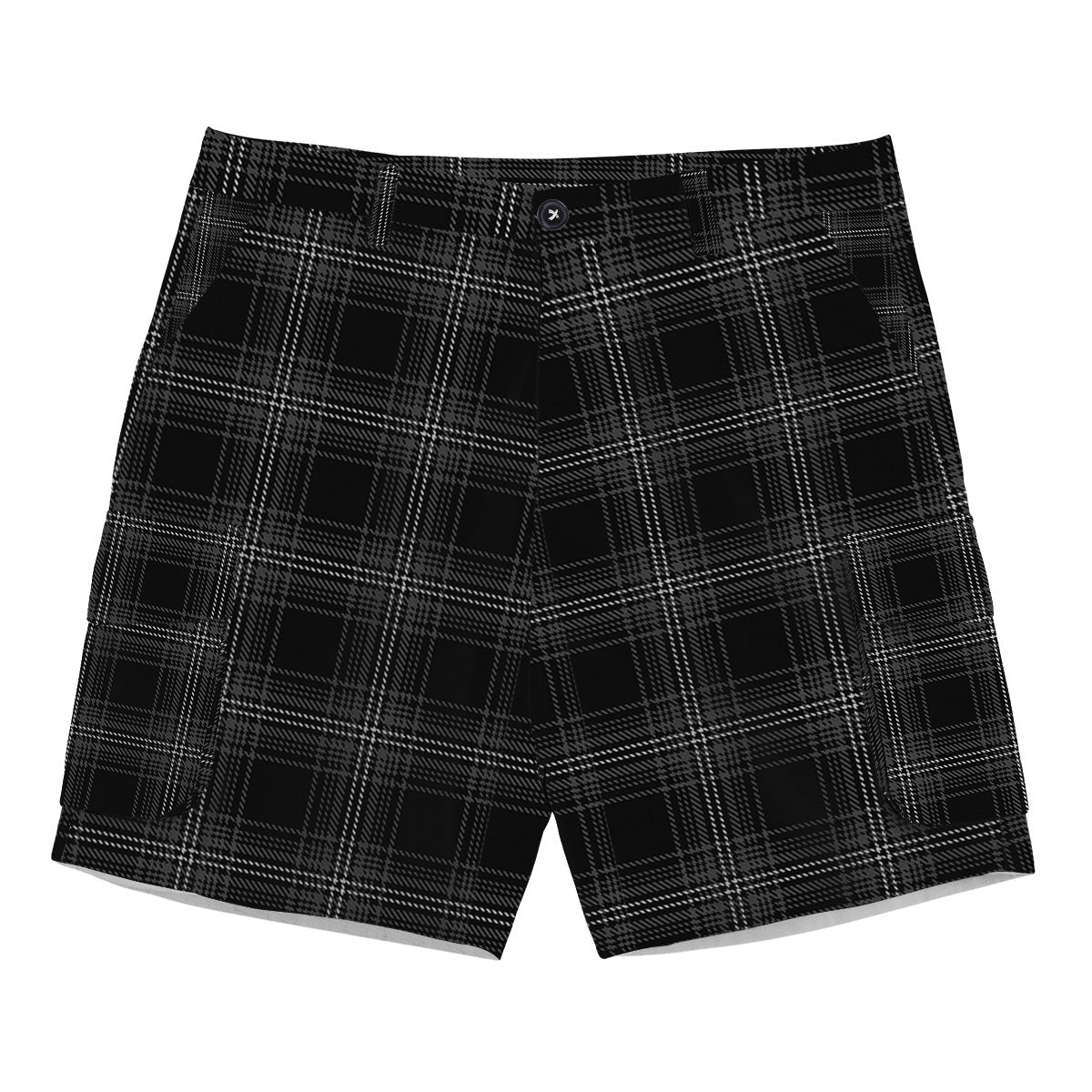ScotsTee Shop Scottish Stewart Mourning 1880 Tartan Plaid Cargo Shorts for Men