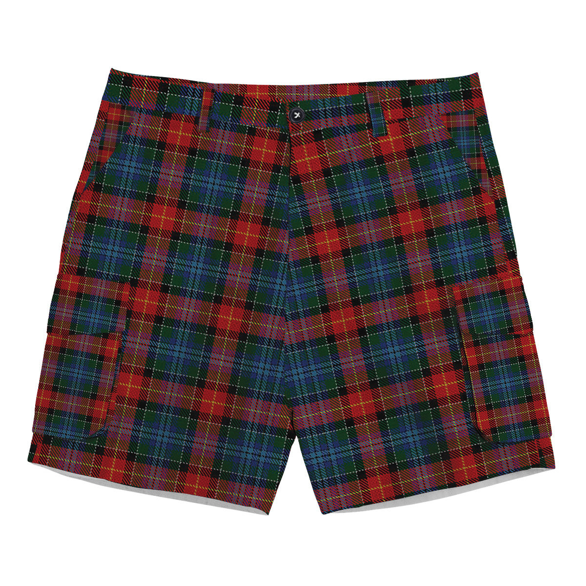 ScotsTee Shop Scottish Teall of Teallach Tartan Plaid Cargo Shorts for Men