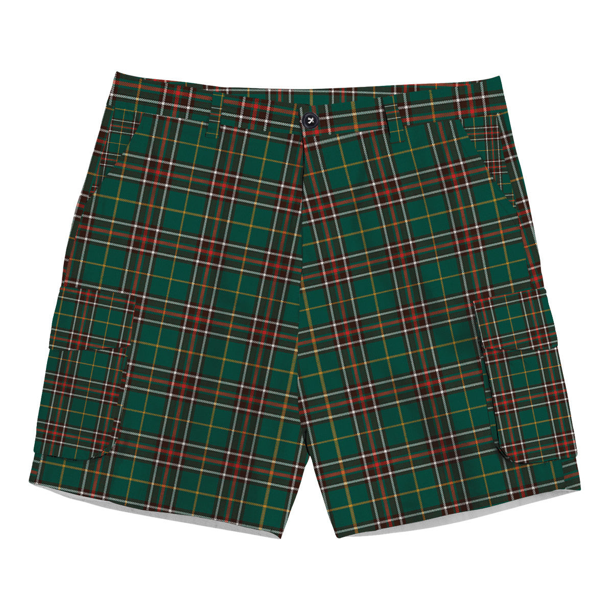 ScotsTee Shop Scottish Newfoundland Labrador Province Canada Modern Tartan Plaid Cargo Shorts for Men