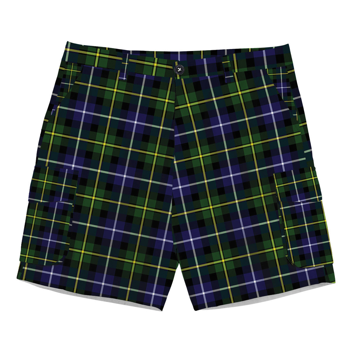 ScotsTee Shop Scottish MacNeill of Barra Modern Tartan Plaid Cargo Shorts for Men