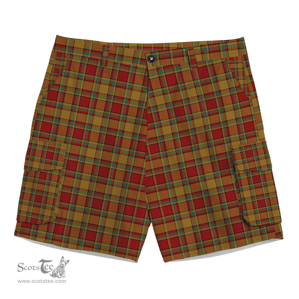 ScotsTee Shop Scottish Scrimgeour of Glassary Tartan Plaid Cargo Shorts for Men