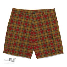 ScotsTee Shop Scottish Scrimgeour of Glassary Tartan Plaid Cargo Shorts for Men