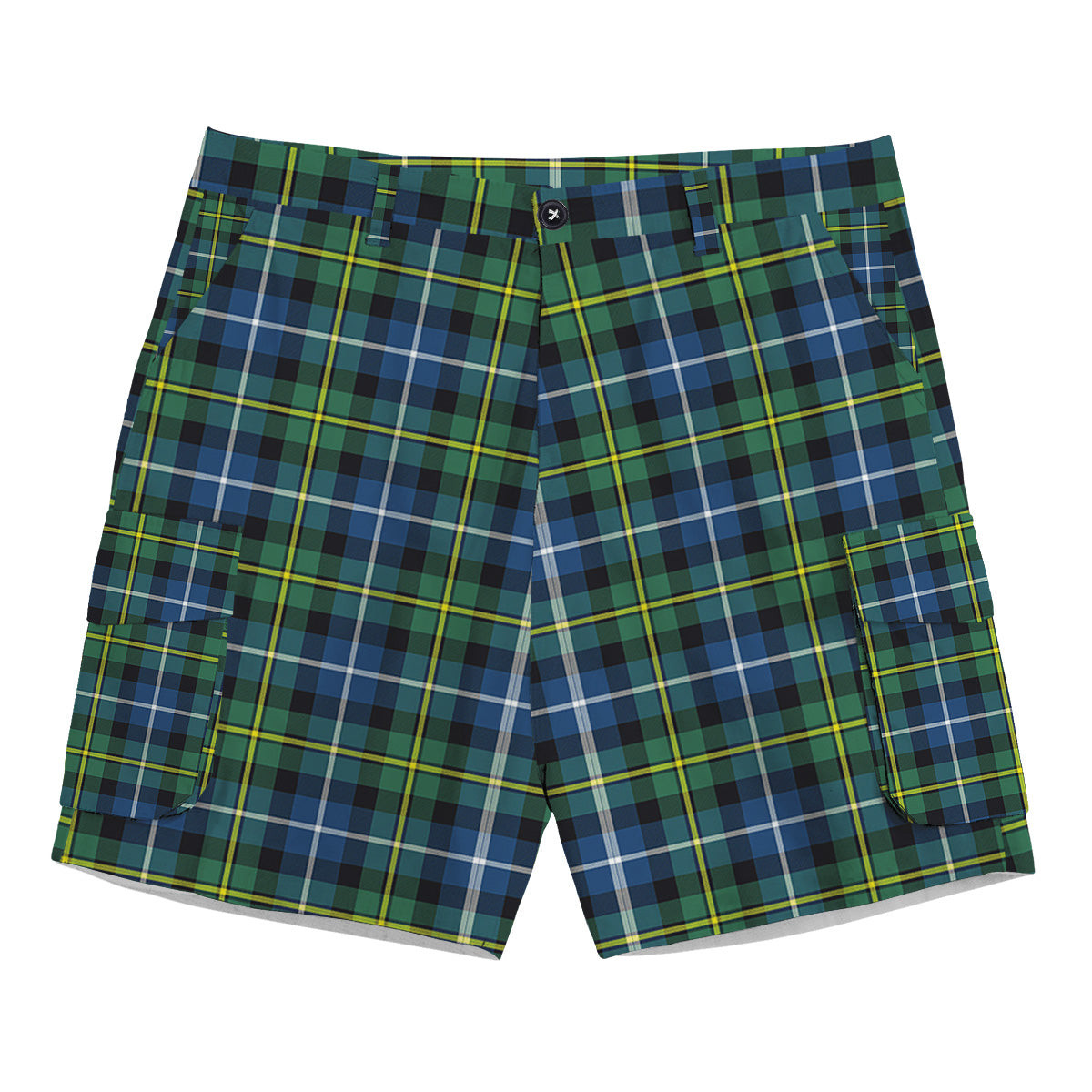 ScotsTee Shop Scottish McNeil of Barra Ancient Tartan Plaid Cargo Shorts for Men