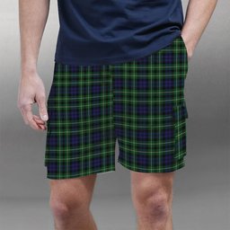 ScotsTee Shop Scottish Graham of Montrose Tartan Plaid Cargo Shorts for Men