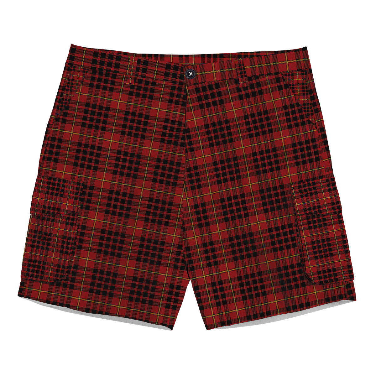 ScotsTee Shop Scottish McDonald of Ardnamurchan Tartan Plaid Cargo Shorts for Men