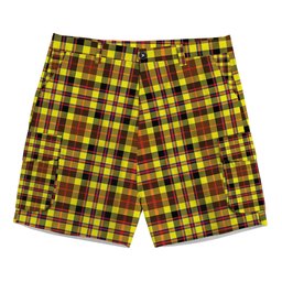 ScotsTee Shop Scottish Jardine Modern Tartan Plaid Cargo Shorts for Men