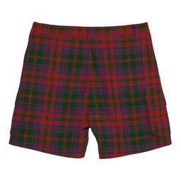 ScotsTee Shop Scottish Stewart of Urrard Tartan Plaid Cargo Shorts for Men