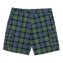 ScotsTee Shop Scottish McDonell Of Glengarry Ancient Tartan Plaid Cargo Shorts for Men