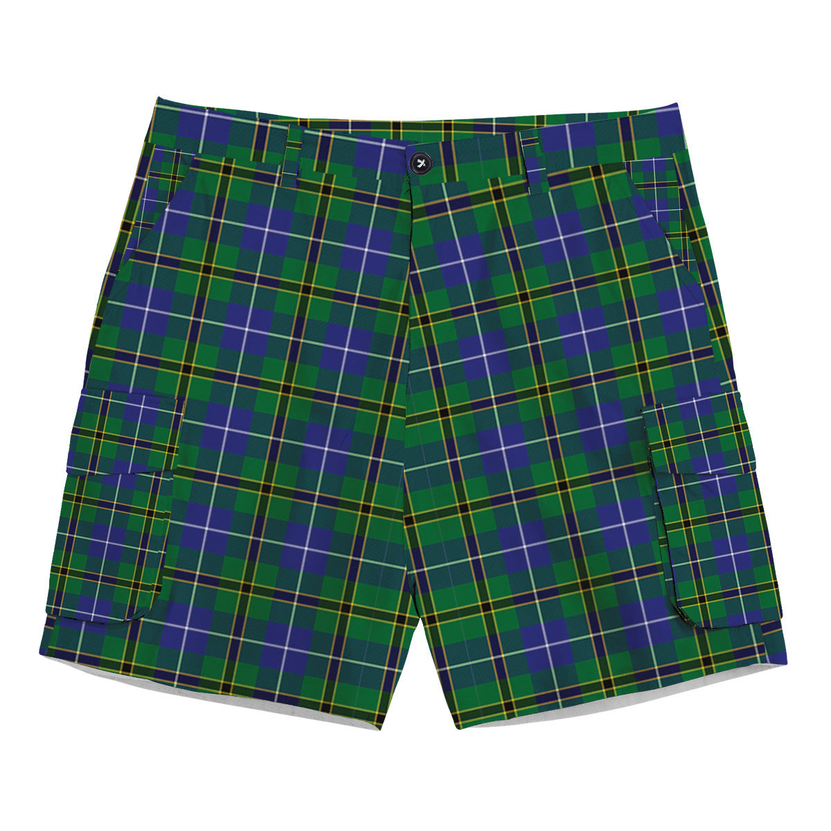 ScotsTee Shop Scottish Turnbull Hunting SC Tartan Plaid Cargo Shorts for Men