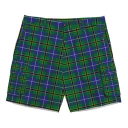 ScotsTee Shop Scottish Turnbull Hunting SC Tartan Plaid Cargo Shorts for Men