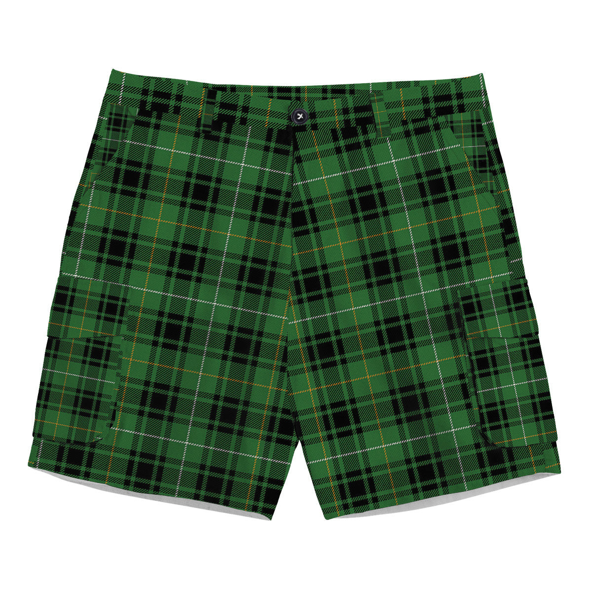 ScotsTee Shop Scottish MacIver Hunting Ancient Tartan Plaid Cargo Shorts for Men