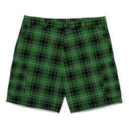 ScotsTee Shop Scottish MacIver Hunting Ancient Tartan Plaid Cargo Shorts for Men