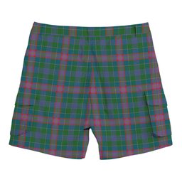 ScotsTee Shop Scottish Pitcairn Hunting Ancient Tartan Plaid Cargo Shorts for Men