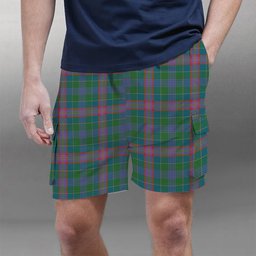 ScotsTee Shop Scottish Pitcairn Hunting Ancient Tartan Plaid Cargo Shorts for Men