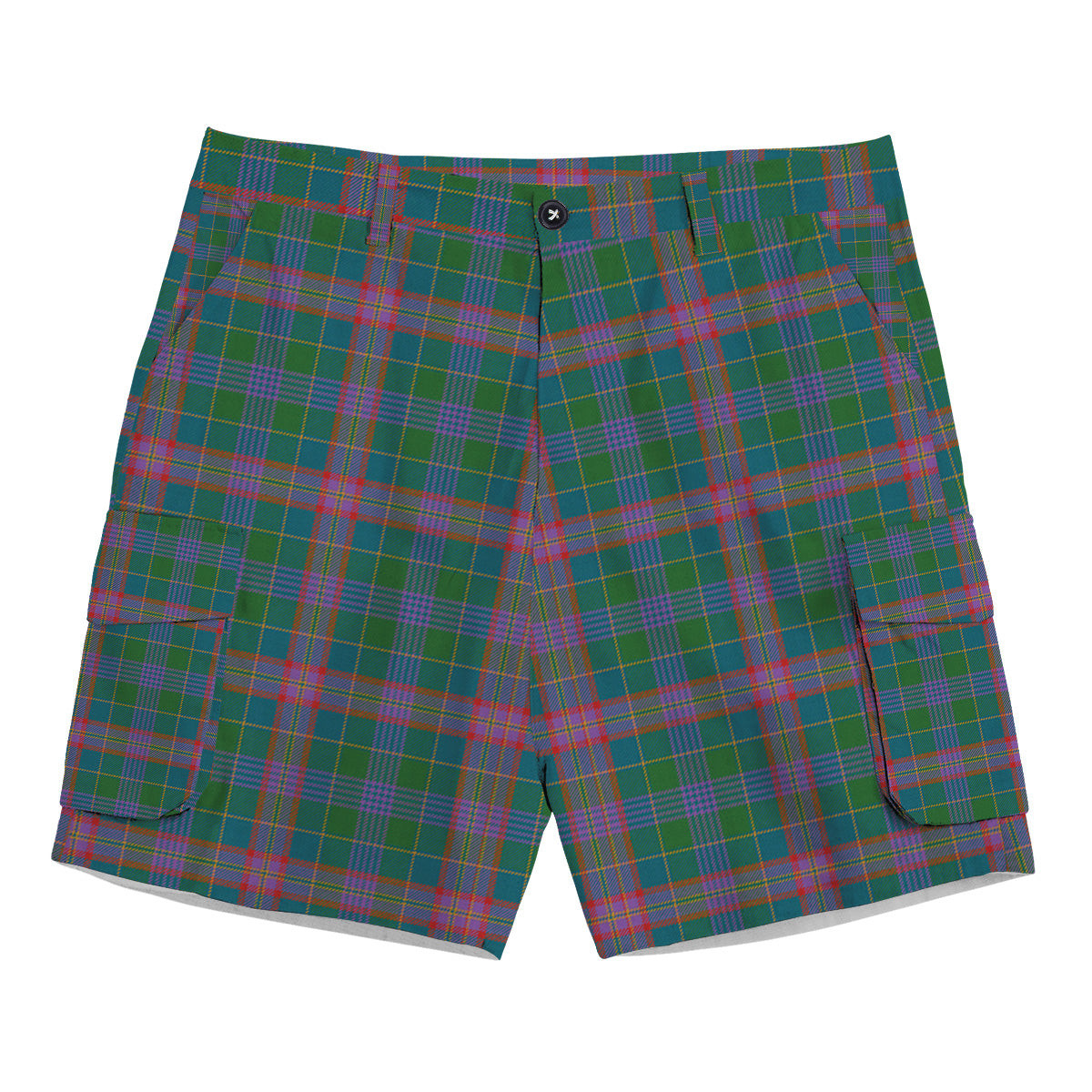 ScotsTee Shop Scottish Pitcairn Hunting Ancient Tartan Plaid Cargo Shorts for Men