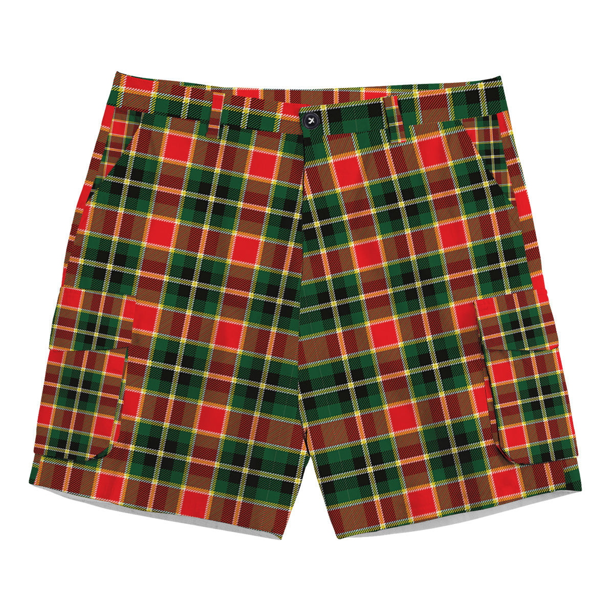 ScotsTee Shop Scottish MacLachlan Hunting Modern Tartan Plaid Cargo Shorts for Men