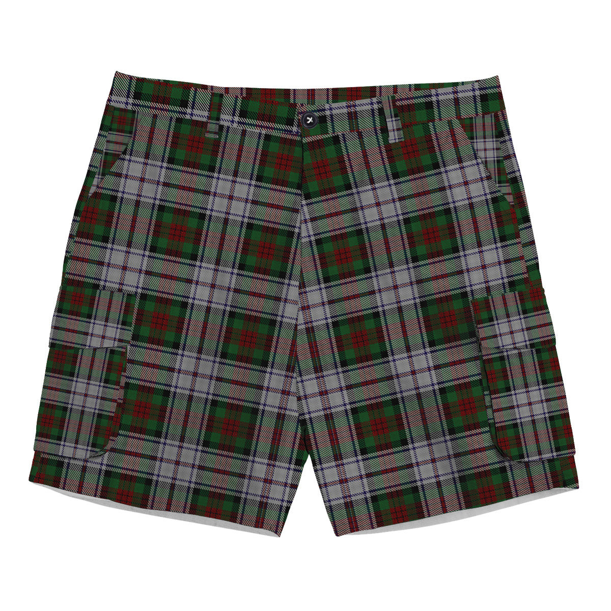 ScotsTee Shop Scottish McDuff Dress Tartan Plaid Cargo Shorts for Men