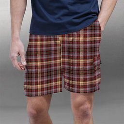 ScotsTee Shop Scottish McKay of Strathnaver Modern Tartan Plaid Cargo Shorts for Men