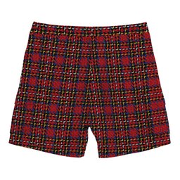 ScotsTee Shop Scottish Stewart Royal 1988 M&S Tartan Plaid Cargo Shorts for Men