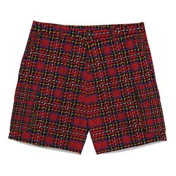 ScotsTee Shop Scottish Stewart Royal 1988 M&S Tartan Plaid Cargo Shorts for Men
