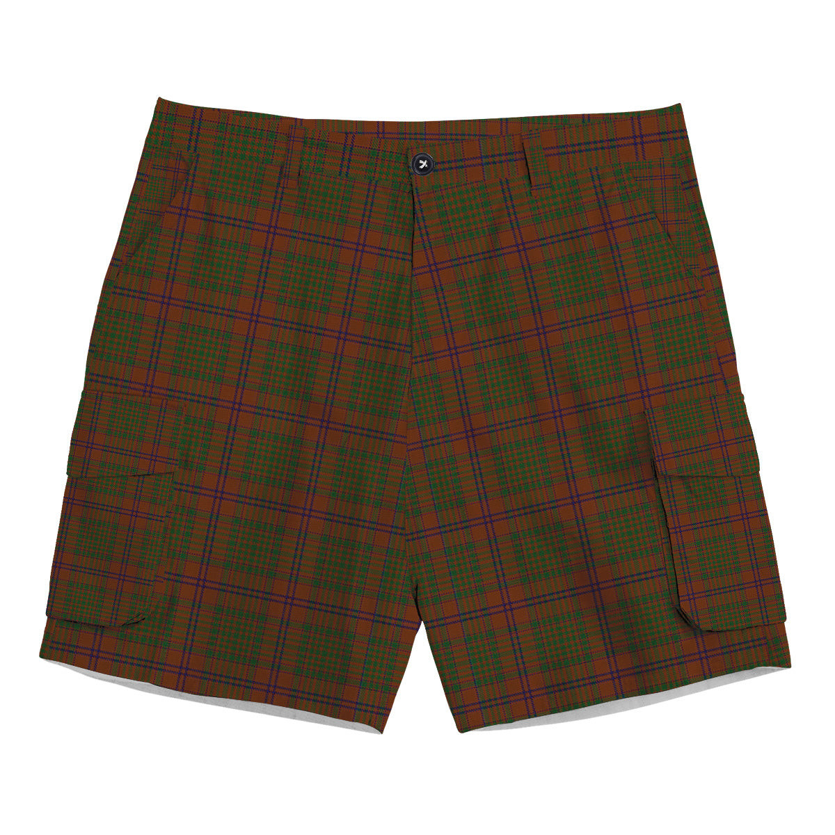 ScotsTee Shop Scottish MacGillivray Hunting Tartan Plaid Cargo Shorts for Men