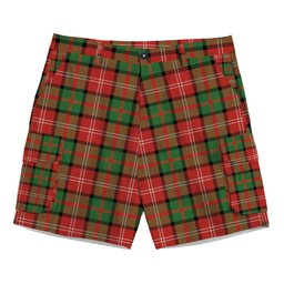 ScotsTee Shop Scottish Nisbet Ancient Tartan Plaid Cargo Shorts for Men