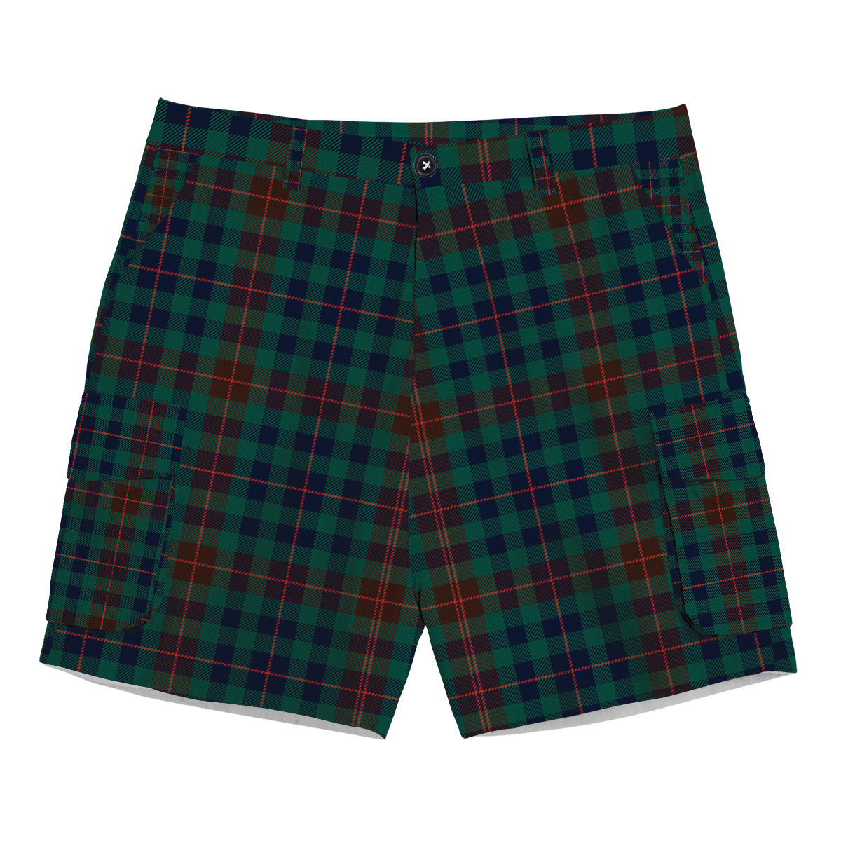 ScotsTee Shop Scottish Tennant Yules Modern Tartan Plaid Cargo Shorts for Men