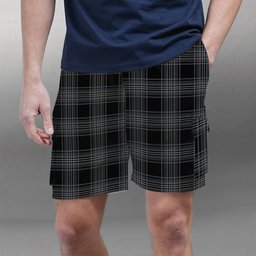 ScotsTee Shop Scottish Stewart Mourning Originaux Ancient Clan Tartan Plaid Cargo Shorts for Men
