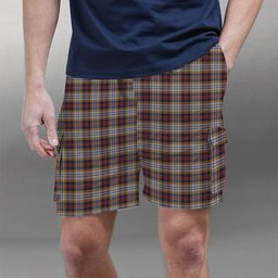 ScotsTee Shop Scottish MacInnes Ancient Hunting Tartan Plaid Cargo Shorts for Men