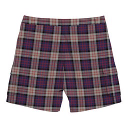 ScotsTee Shop Scottish MacDonald Pattern of Plaids Tartan Plaid Cargo Shorts for Men