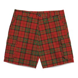 ScotsTee Shop Scottish MacDonell of Keppoch Ancient Tartan Plaid Cargo Shorts for Men
