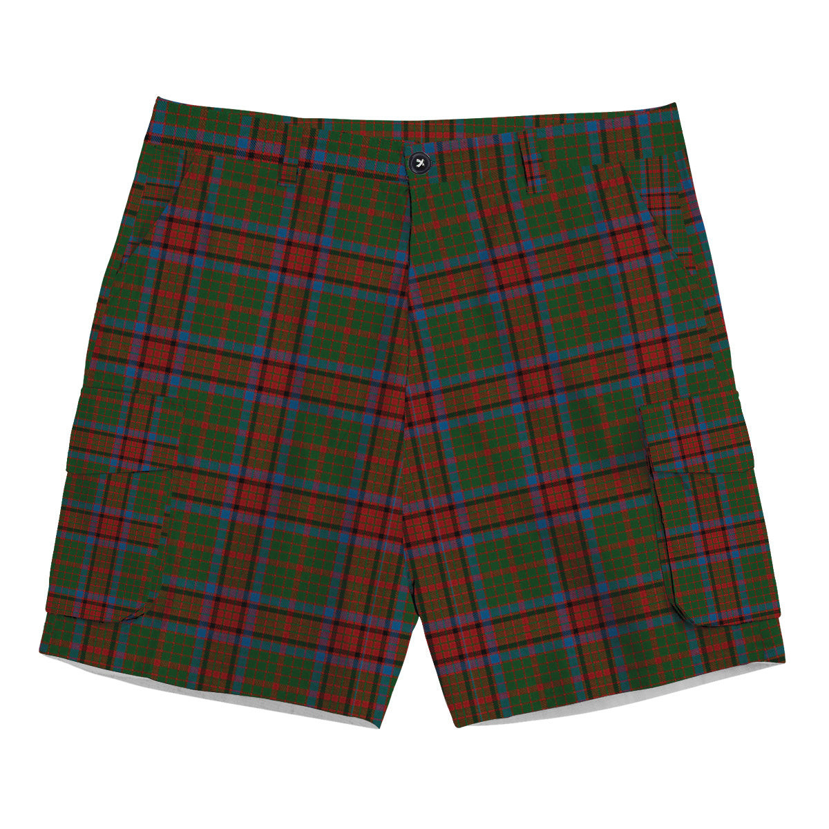 ScotsTee Shop Scottish Grant of Monymusk Tartan Plaid Cargo Shorts for Men