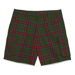 ScotsTee Shop Scottish Grant of Monymusk Tartan Plaid Cargo Shorts for Men