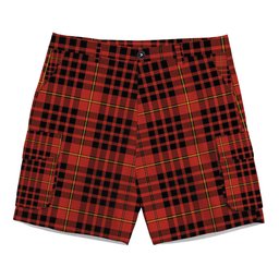 ScotsTee Shop Scottish McDonald of Ardnamurchan Ancient Tartan Plaid Cargo Shorts for Men
