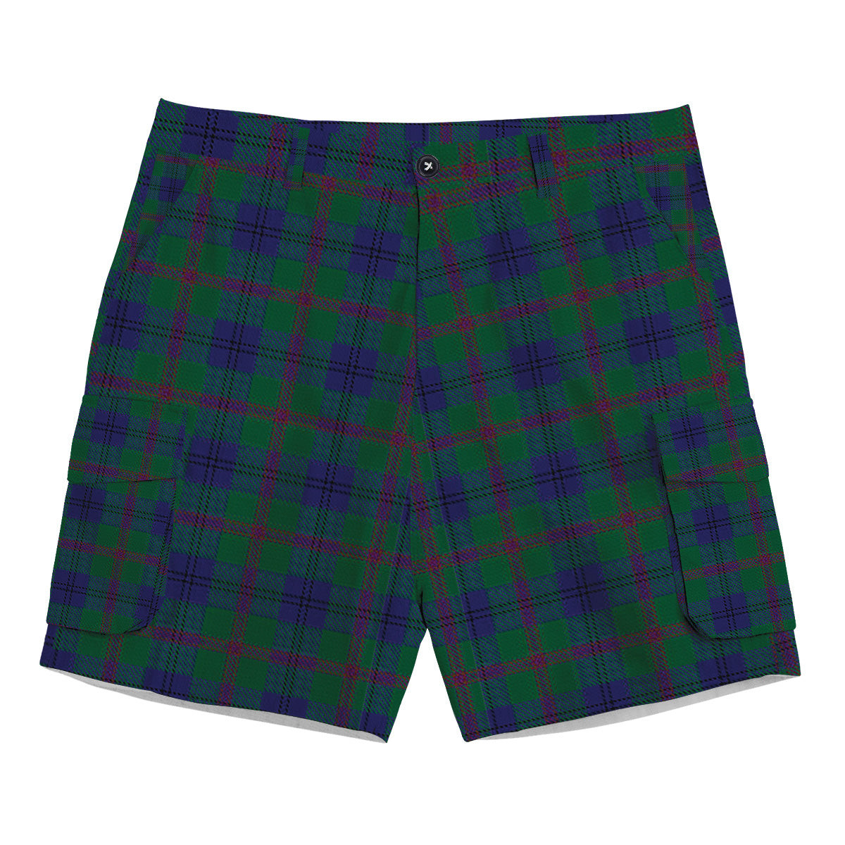ScotsTee Shop Scottish Lawrie Tartan Plaid Cargo Shorts for Men