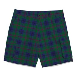ScotsTee Shop Scottish Lawrie Tartan Plaid Cargo Shorts for Men