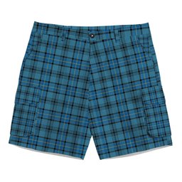 ScotsTee Shop Scottish Hannay Blue Ancient Tartan Plaid Cargo Shorts for Men
