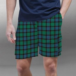 ScotsTee Shop Scottish Stewart Old Ancient Tartan Plaid Cargo Shorts for Men