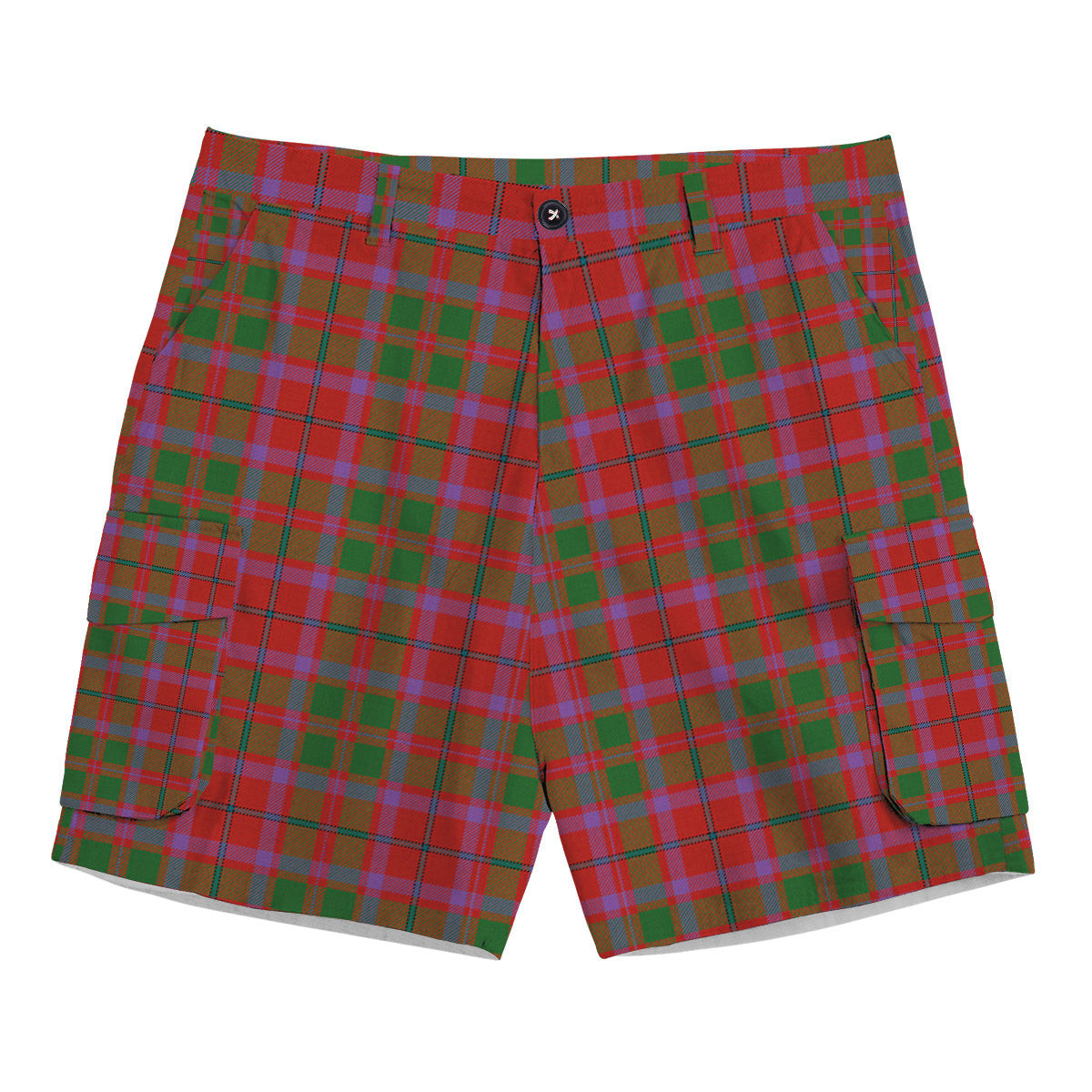 ScotsTee Shop Scottish Shaw of Tordarroch Ancient Tartan Plaid Cargo Shorts for Men