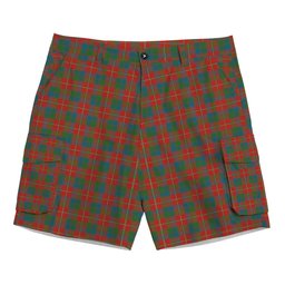 ScotsTee Shop Scottish Robertson White line New Ancient Tartan Plaid Cargo Shorts for Men