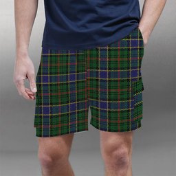 ScotsTee Shop Scottish Ogilvie Hunting 1 Tartan Plaid Cargo Shorts for Men