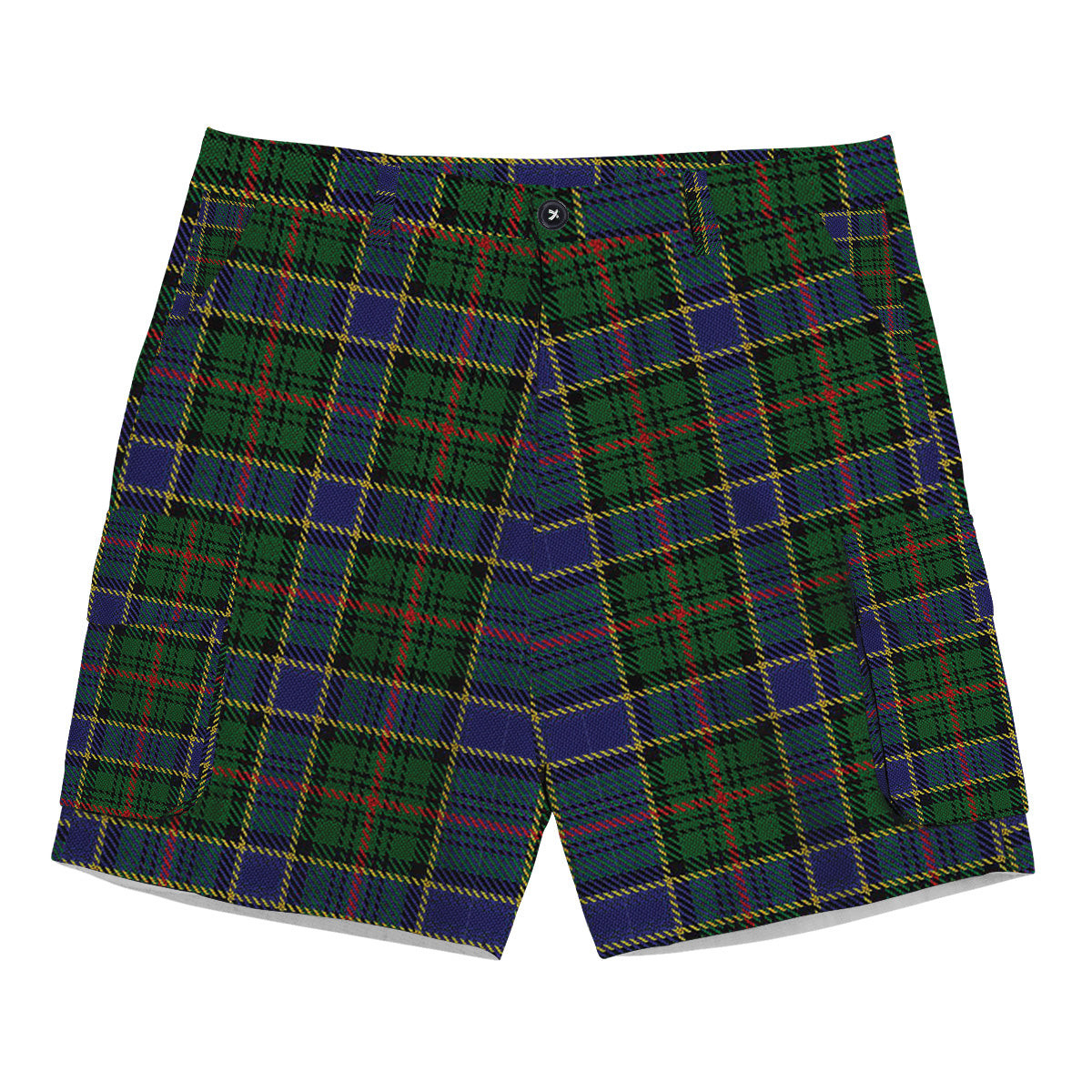 ScotsTee Shop Scottish Ogilvie Hunting 1 Tartan Plaid Cargo Shorts for Men