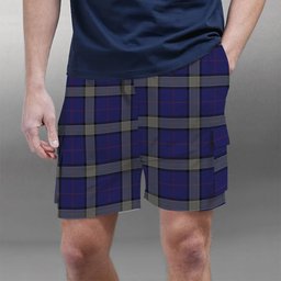 ScotsTee Shop Scottish Lloyd of Astargus Tartan Plaid Cargo Shorts for Men